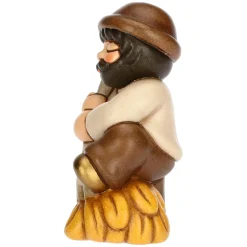 THUN Uomo con forcone e fieno in ceramica Presepe Classico* Presepe