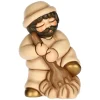 THUN Uomo con forcone e fieno in ceramica Presepe Classico* Presepe