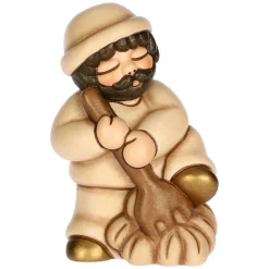 THUN Uomo con forcone e fieno in ceramica Presepe Classico* Presepe