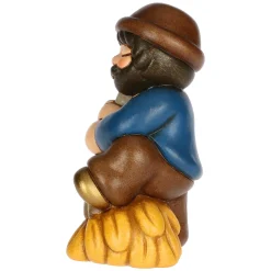 THUN Uomo con forcone e fieno in ceramica Presepe Classico* Presepe