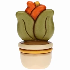 THUN Vasetto soprammobile con tulipano e farfalla - Per Te medio* Country|Vasi E Coprivasi