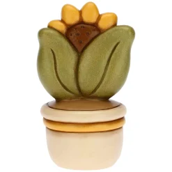 THUN Vasetto soprammobile con girasole e coccinella - Auguri medio* Country|Vasi E Coprivasi