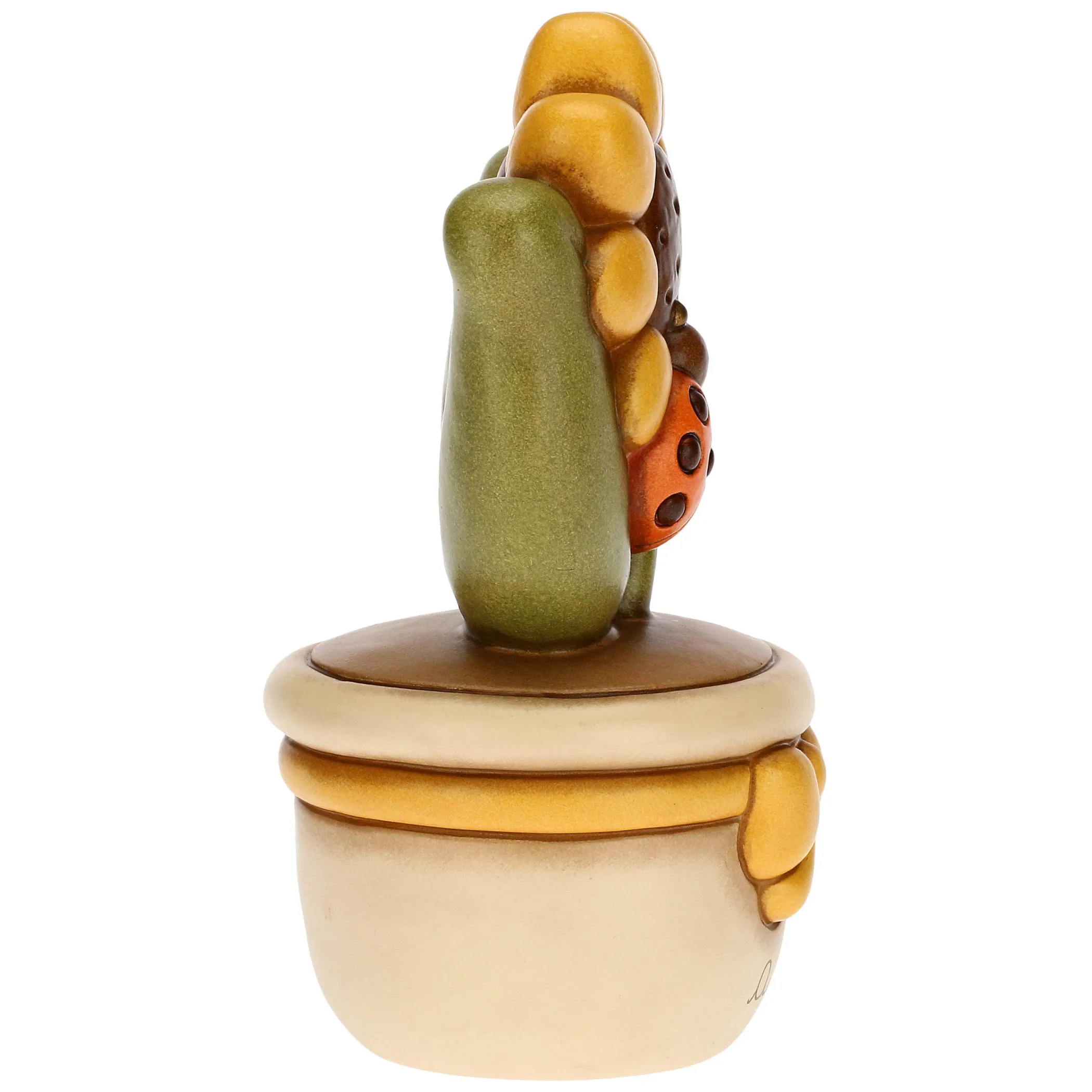 THUN Vasetto soprammobile con girasole e coccinella - Auguri medio* Country|Vasi E Coprivasi