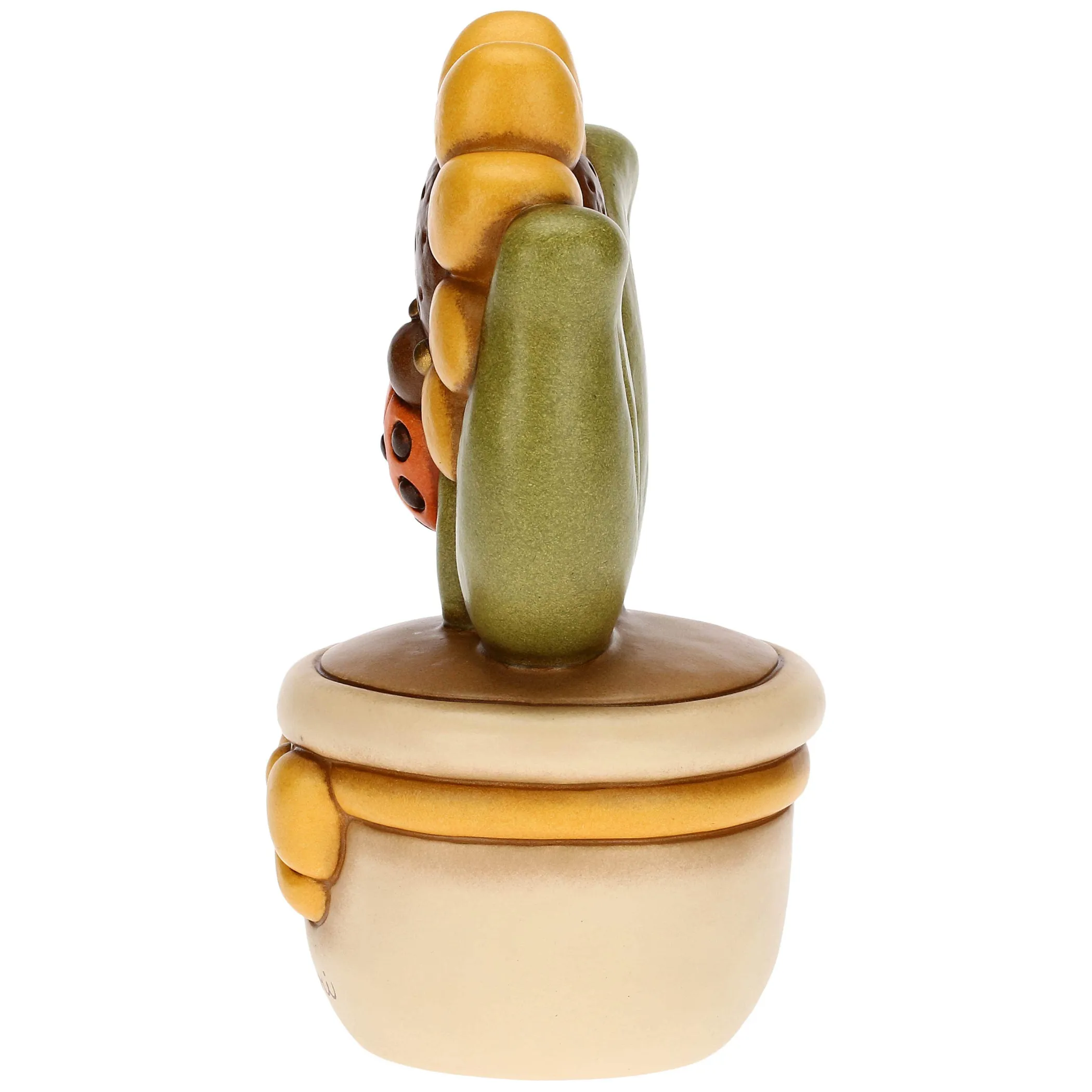 THUN Vasetto soprammobile con girasole e coccinella - Auguri medio* Country|Vasi E Coprivasi