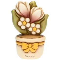 THUN Vasetto soprammobile con fiori - Grazie medio* Country|Vasi E Coprivasi