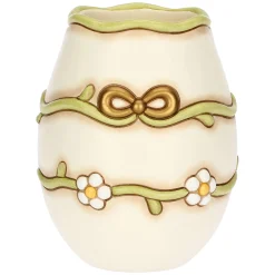 THUN Vaso con margherite e fiocco in ceramica, medio* Vasi E Coprivasi