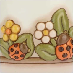 THUN Vaso Country con fiori e coccinella portafortuna medio* Vasi E Coprivasi