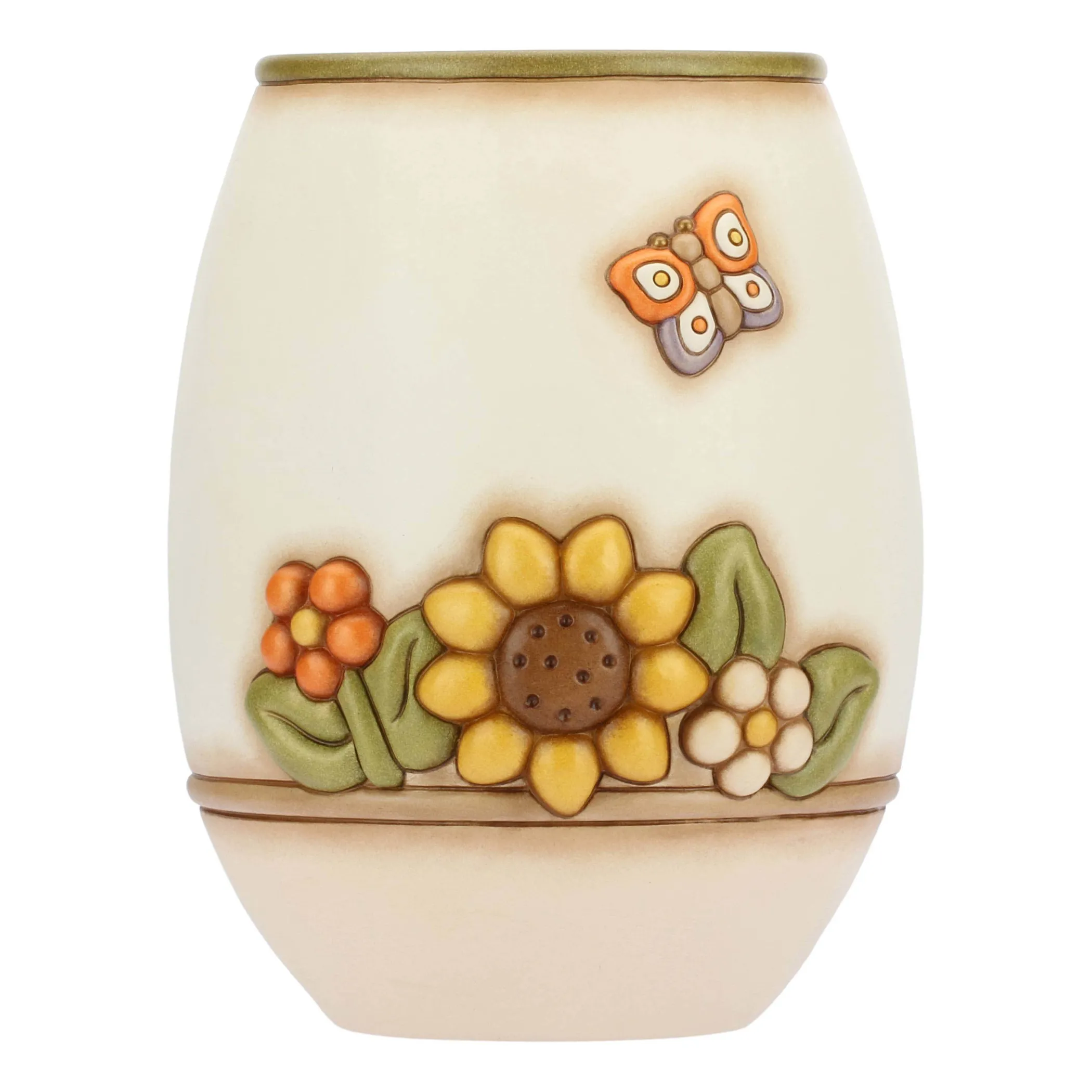 THUN Vaso Country con fiori e farfalla grande* Vasi E Coprivasi