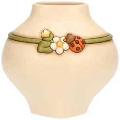 THUN Vaso in ceramica con coccinella Country Bloom, medio* Country Bloom E Sublime|Vasi E Coprivasi