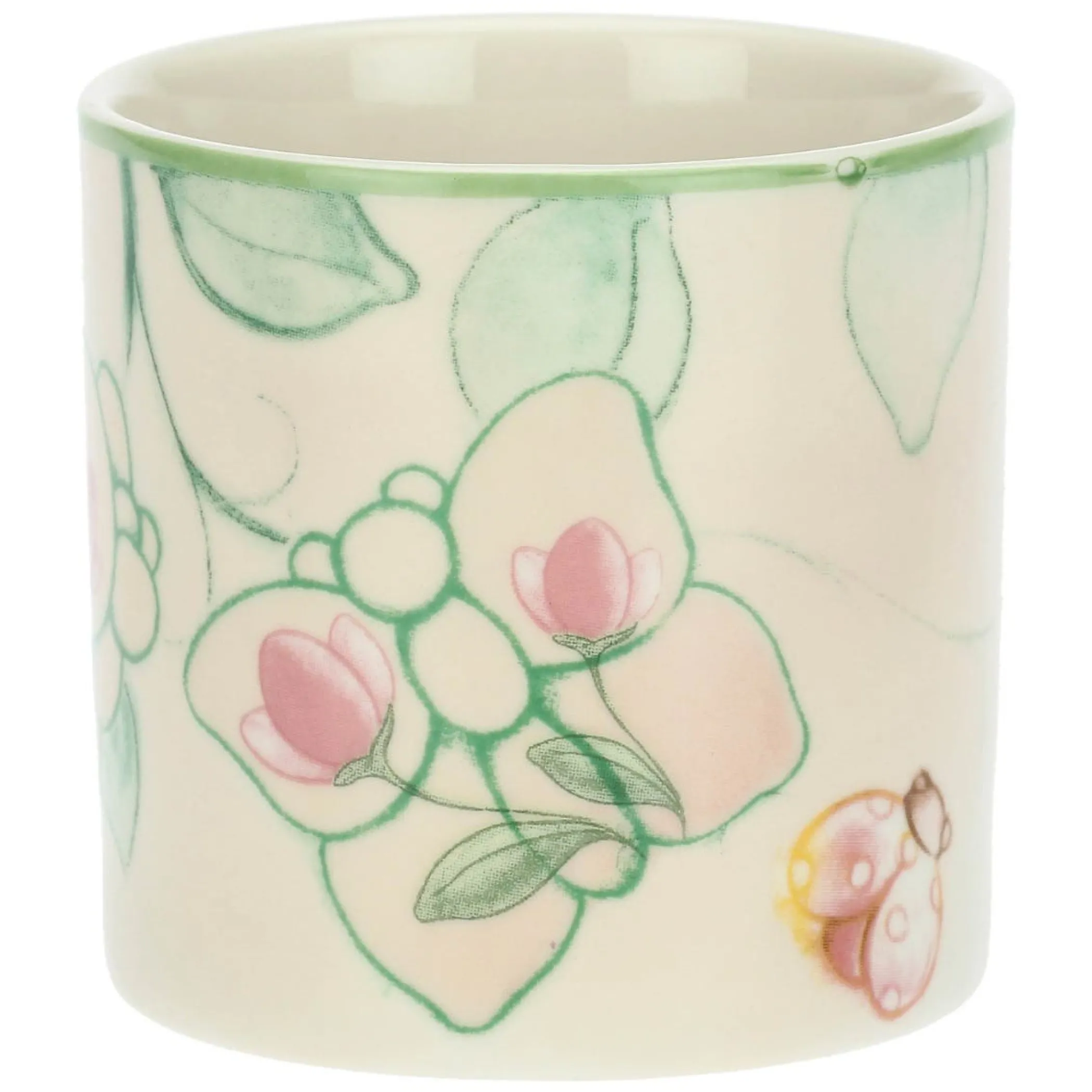 THUN Vaso in stoneware farfalle e fiori, arancio* Outdoor|Vasi E Coprivasi