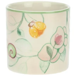 THUN Vaso in stoneware farfalle e fiori, arancio* Outdoor|Vasi E Coprivasi
