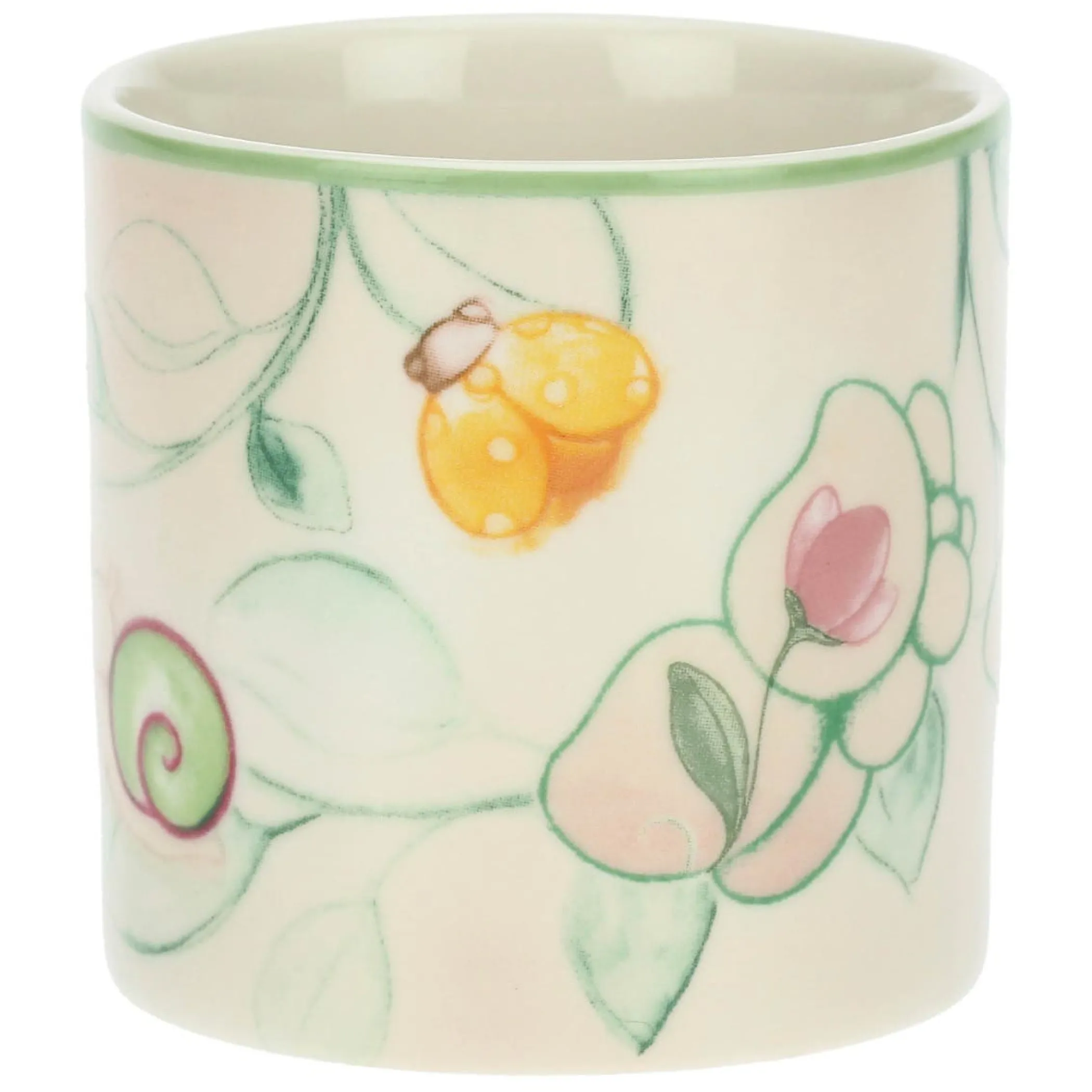THUN Vaso in stoneware farfalle e fiori, arancio* Outdoor|Vasi E Coprivasi