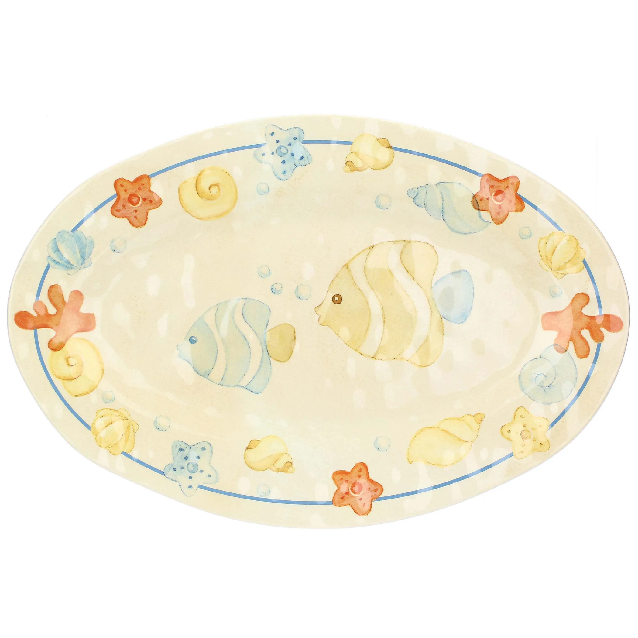 THUN Vassoio ovale in melamina Mare da amare* Altri Complementi Per La Tavola