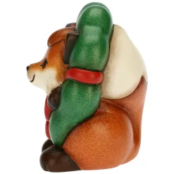 THUN Volpe Grace con ghirlanda e scatola in latta* Addobbi Natalizi|Figure