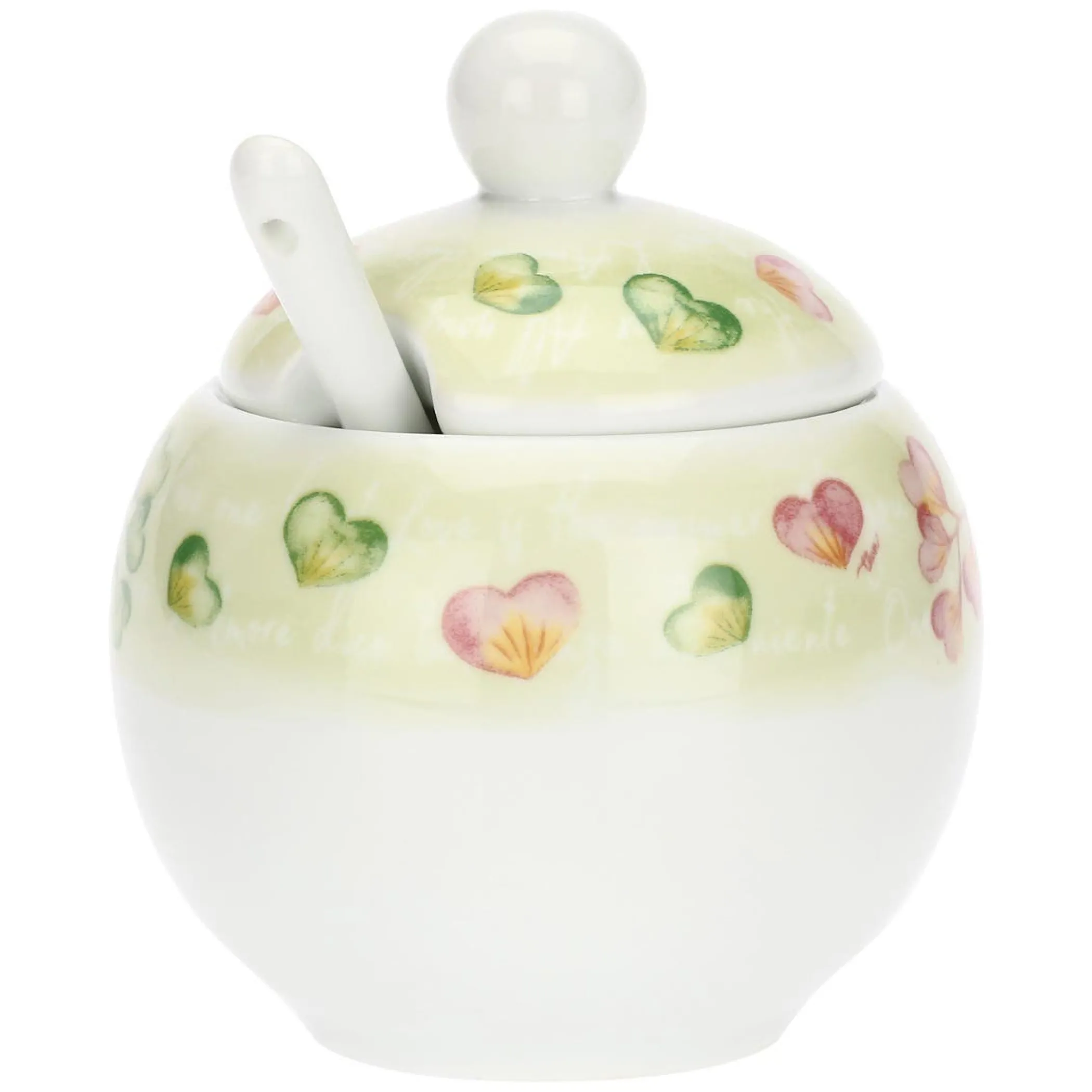 THUN Zuccheriera con cucchiaino Cuori in fiore* Zuccheriere